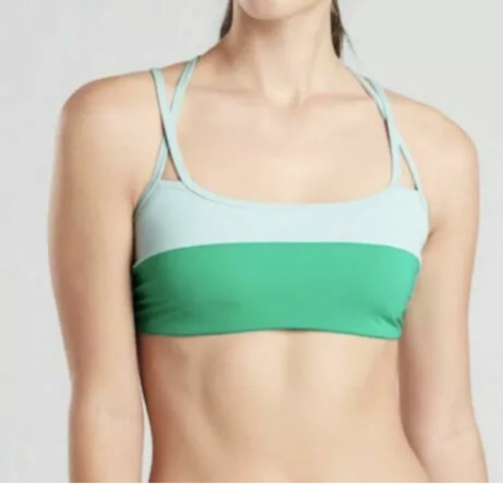 ATHLETA Chroma Cross Strap Bikini Top S Small